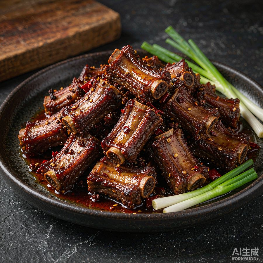 农家烟熏腊排骨